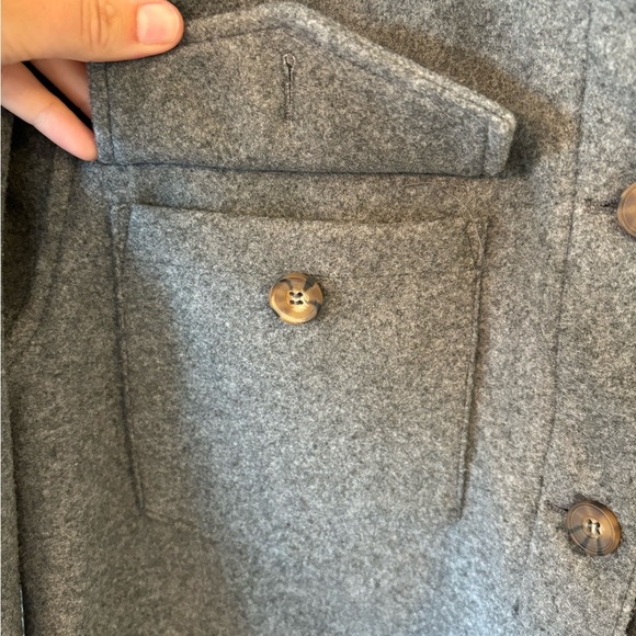 Love Tree Oversized Charcoal Gray Shacket size L Fall Winter Comfy Warm Cozy - Picture 8 of 8